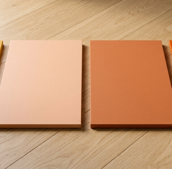 Façade de cuisine orange : du jaune miel à l'orange vif