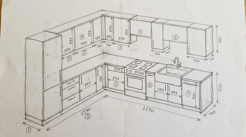 croquis de cuisine