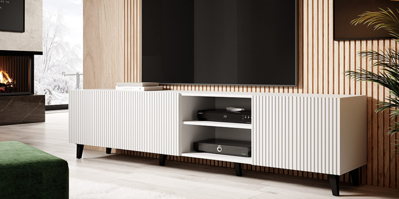 Façades de cuisine fraisées blanches