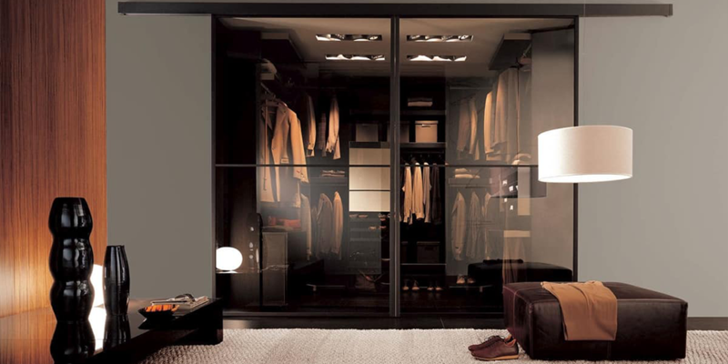 Dressing IDF portes en verre teinté