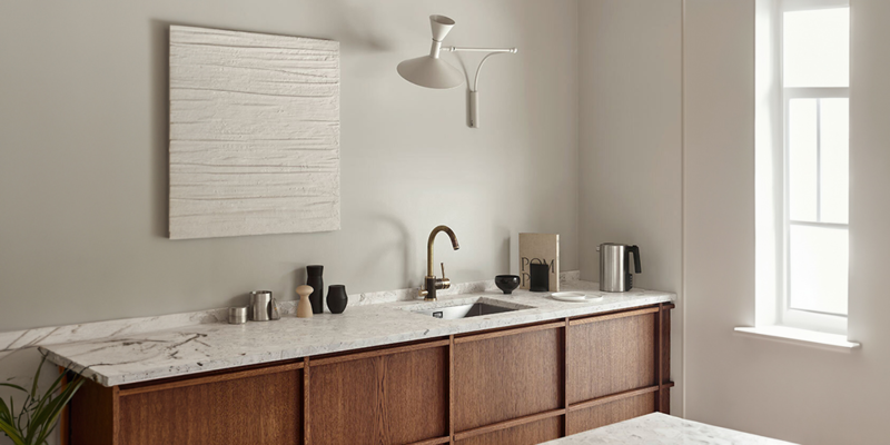 Cuisine Japandi Noyer naturel