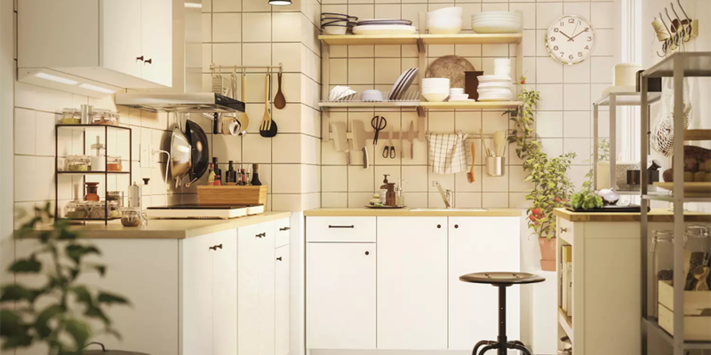 petite cuisine avec rangement DIY