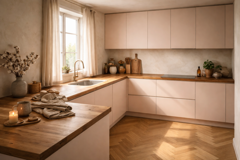 Cuisine SoCoo'c façades Sweetch Interior PAO Fleur de cerisier