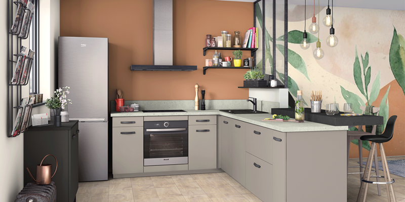 Cuisine Socoo'c gris clair